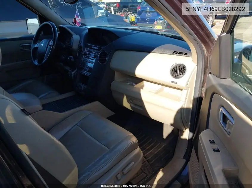 5FNYF4H69EB028292 2014 Honda Pilot Ex-L