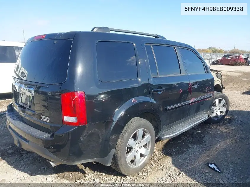 5FNYF4H98EB009338 2014 Honda Pilot Touring