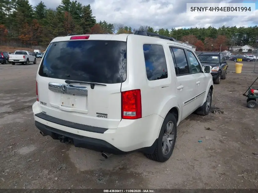 5FNYF4H94EB041994 2014 Honda Pilot Touring