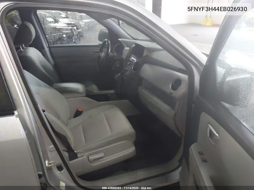 5FNYF3H44EB026930 2014 Honda Pilot Ex