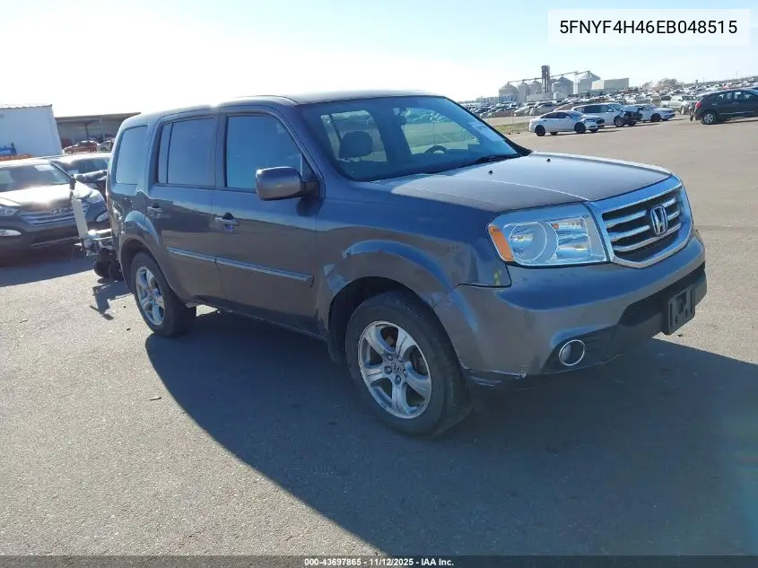 5FNYF4H46EB048515 2014 Honda Pilot Ex