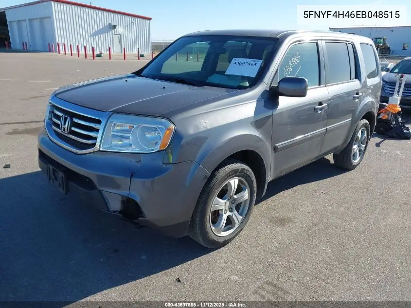 5FNYF4H46EB048515 2014 Honda Pilot Ex