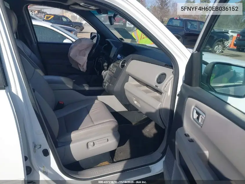 5FNYF4H60EB036152 2014 Honda Pilot Ex-L