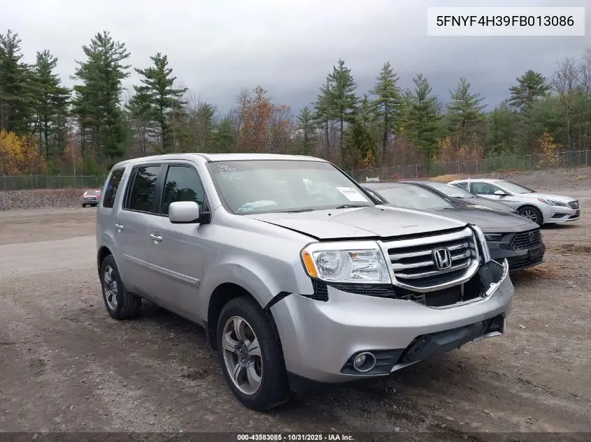 5FNYF4H39FB013086 2015 Honda Pilot Se