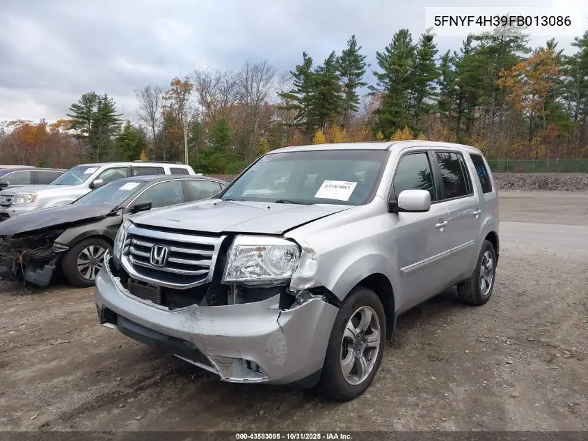 5FNYF4H39FB013086 2015 Honda Pilot Se