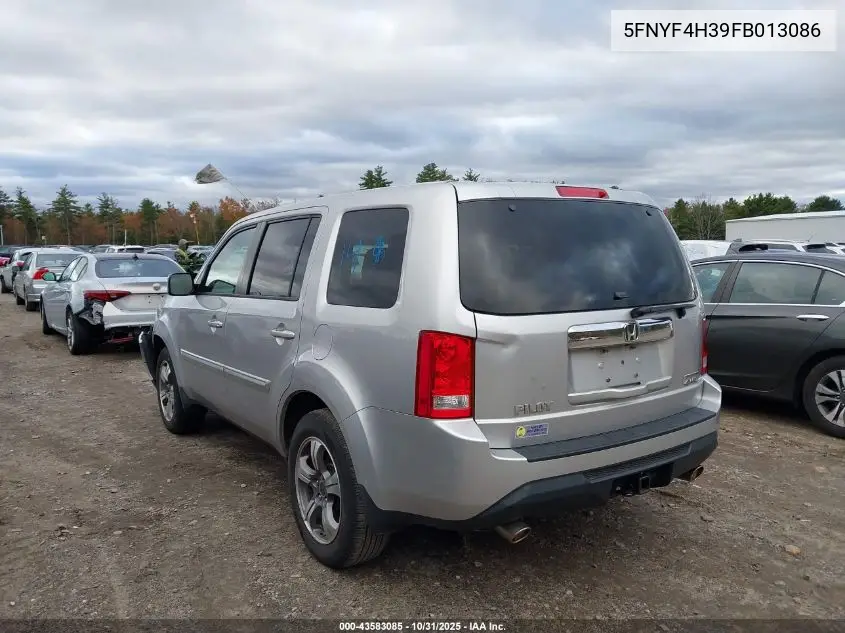 5FNYF4H39FB013086 2015 Honda Pilot Se