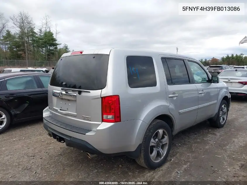 5FNYF4H39FB013086 2015 Honda Pilot Se