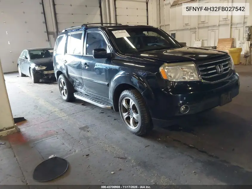 5FNYF4H32FB027542 2015 Honda Pilot Se