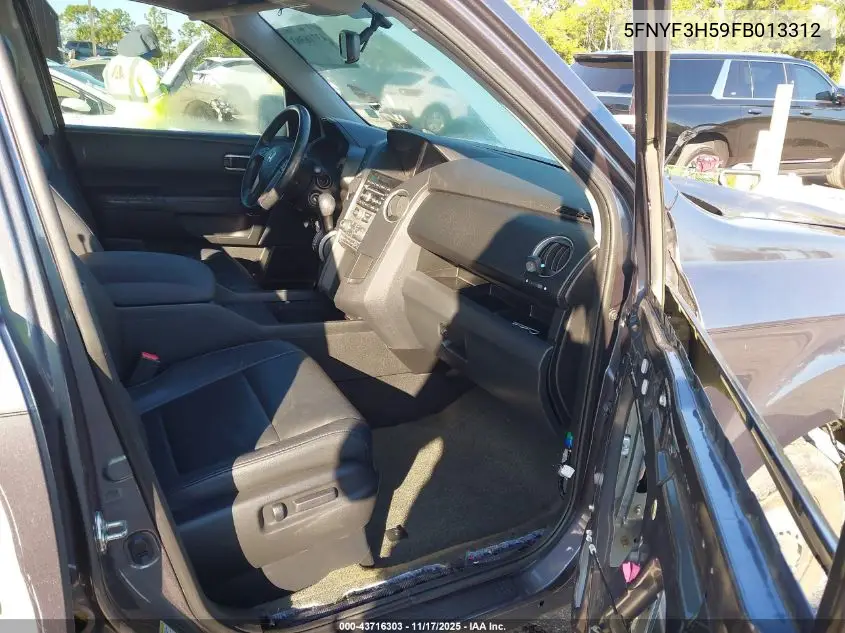 5FNYF3H59FB013312 2015 Honda Pilot Ex-L