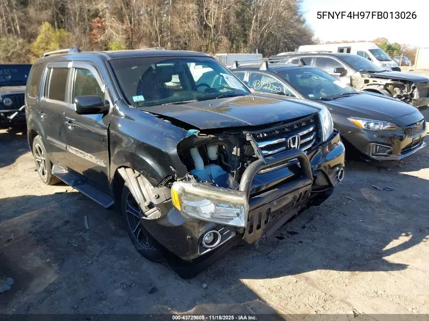 5FNYF4H97FB013026 2015 Honda Pilot Touring