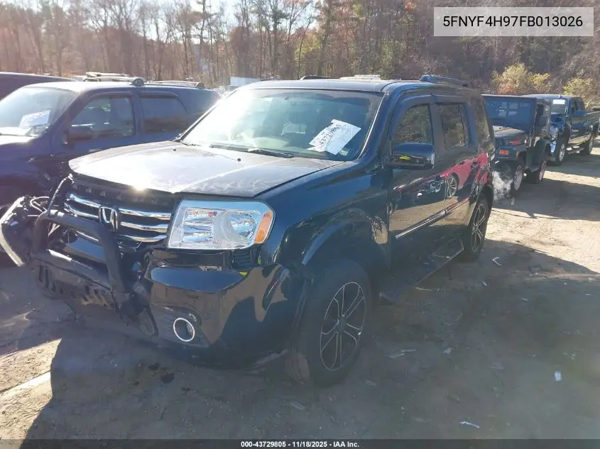 5FNYF4H97FB013026 2015 Honda Pilot Touring
