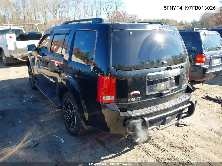 5FNYF4H97FB013026 2015 Honda Pilot Touring