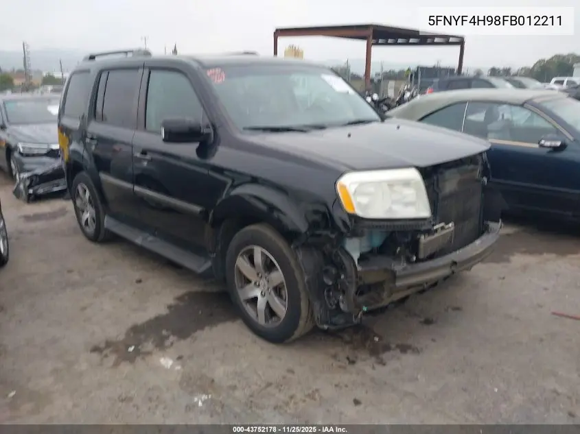 5FNYF4H98FB012211 2015 Honda Pilot Touring