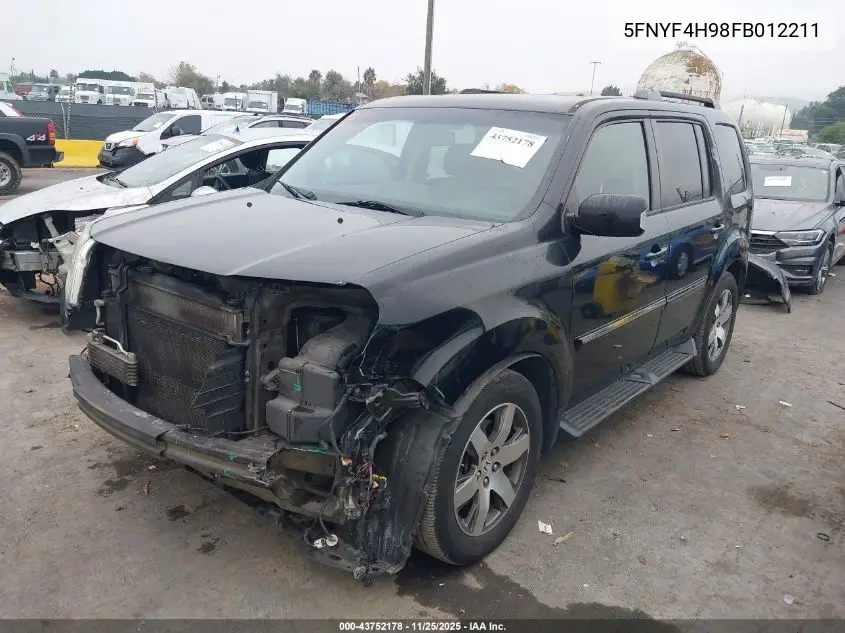5FNYF4H98FB012211 2015 Honda Pilot Touring