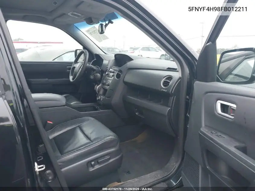 5FNYF4H98FB012211 2015 Honda Pilot Touring