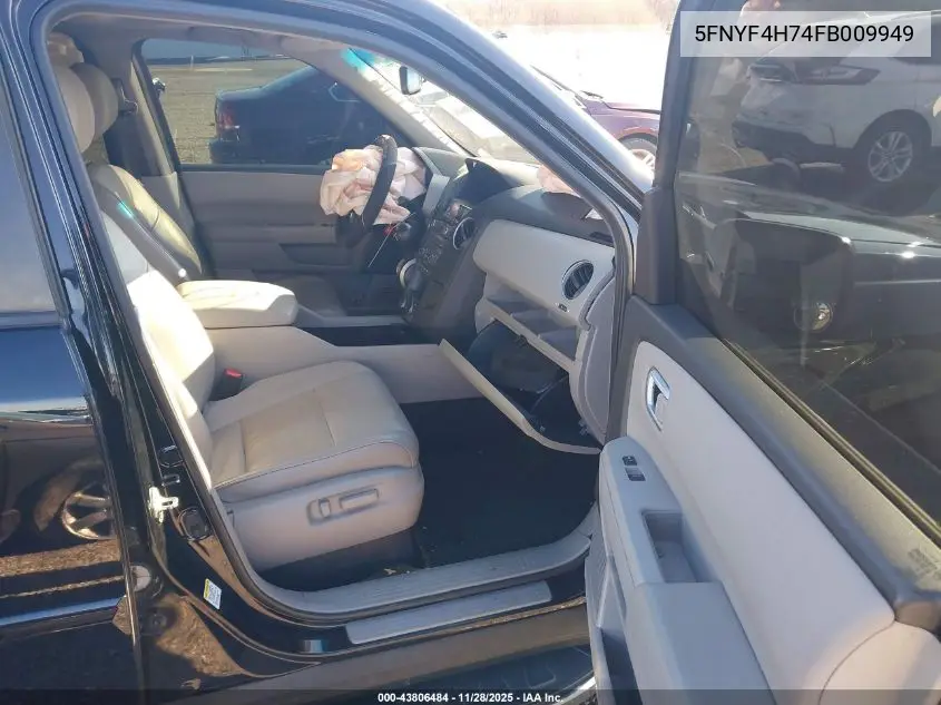 5FNYF4H74FB009949 2015 Honda Pilot Ex-L