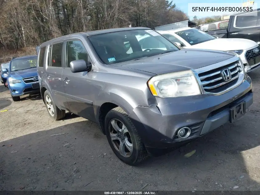 5FNYF4H49FB006535 2015 Honda Pilot Ex