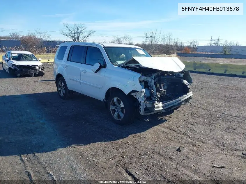 5FNYF4H40FB013678 2015 Honda Pilot Ex