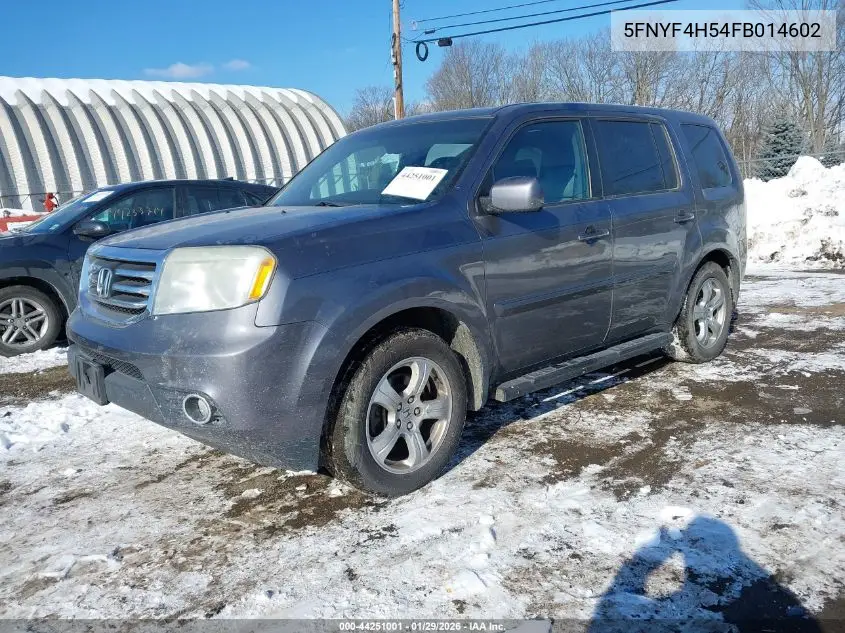 5FNYF4H54FB014602 2015 Honda Pilot Ex-L