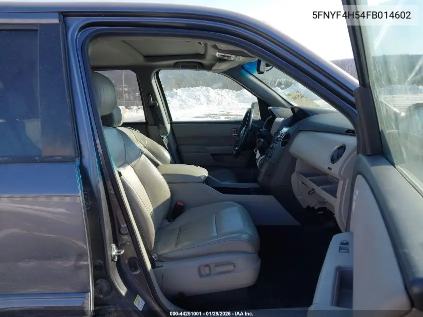 5FNYF4H54FB014602 2015 Honda Pilot Ex-L