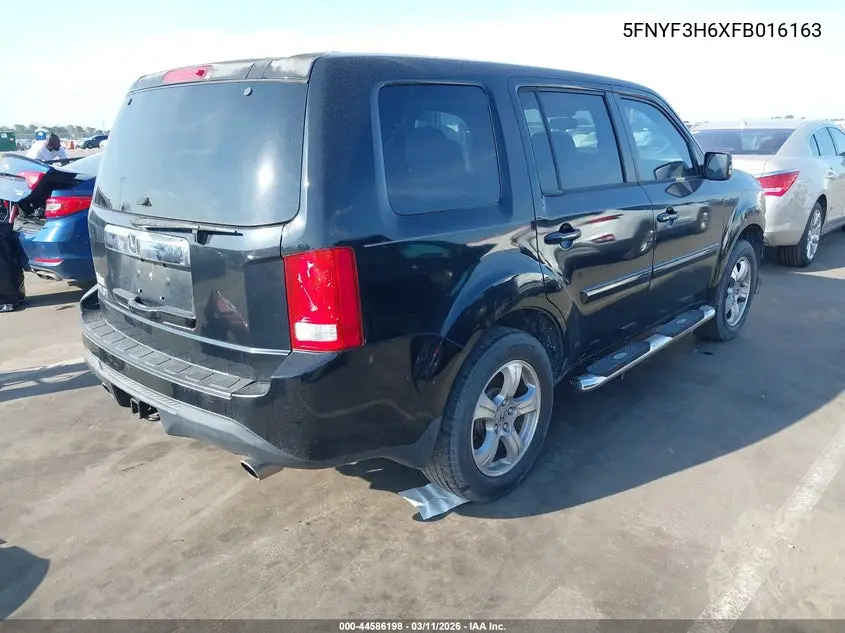 5FNYF3H6XFB016163 2015 Honda Pilot Exl