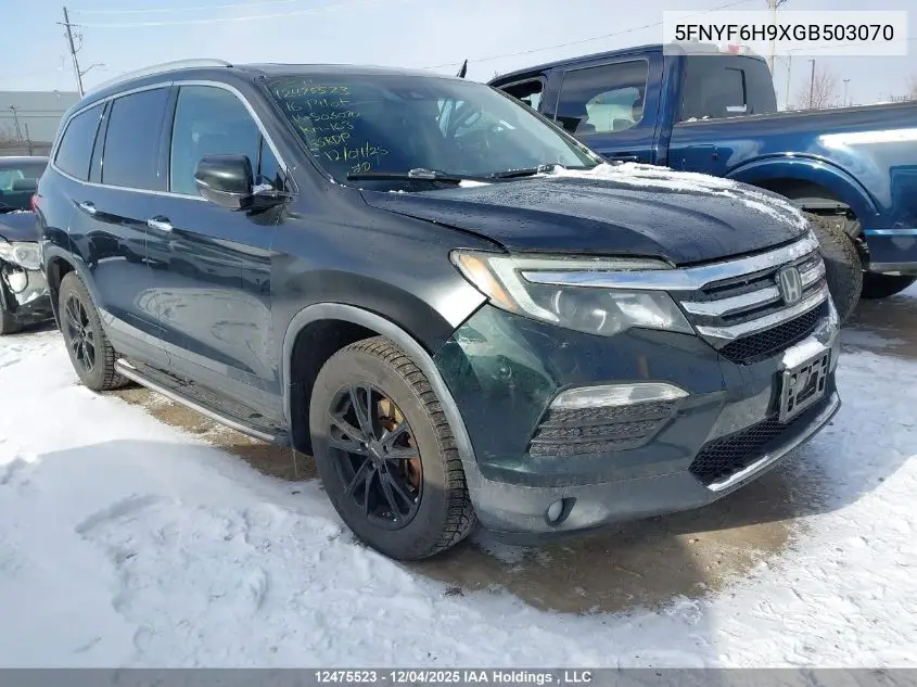 5FNYF6H9XGB503070 2016 Honda Pilot Touring