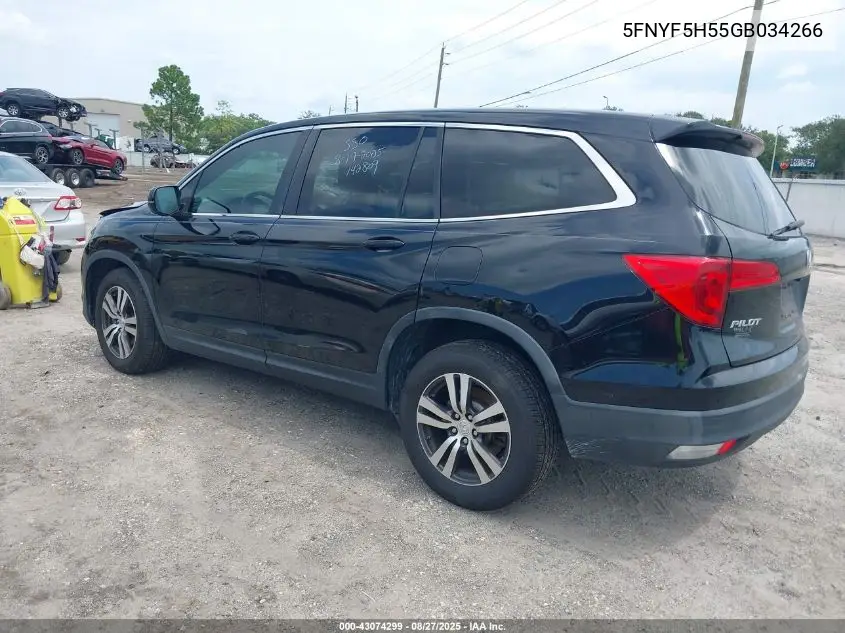 5FNYF5H55GB034266 2016 Honda Pilot Ex-L