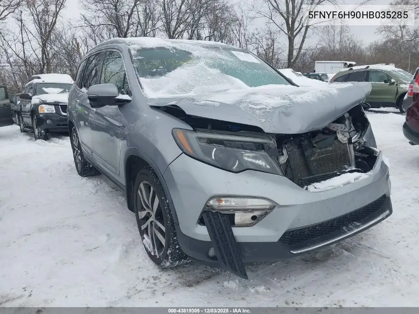 5FNYF6H90HB035285 2017 Honda Pilot Touring