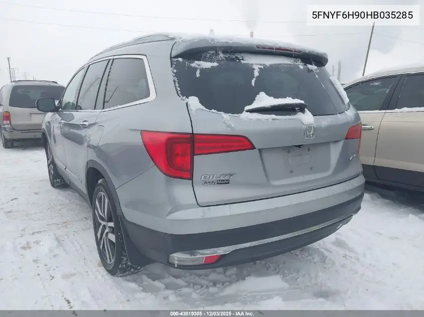 5FNYF6H90HB035285 2017 Honda Pilot Touring