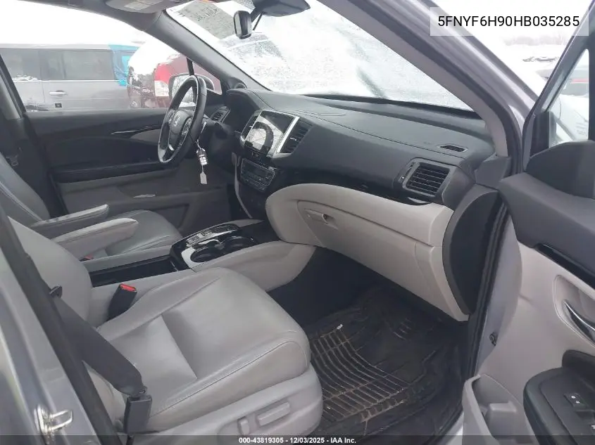 5FNYF6H90HB035285 2017 Honda Pilot Touring