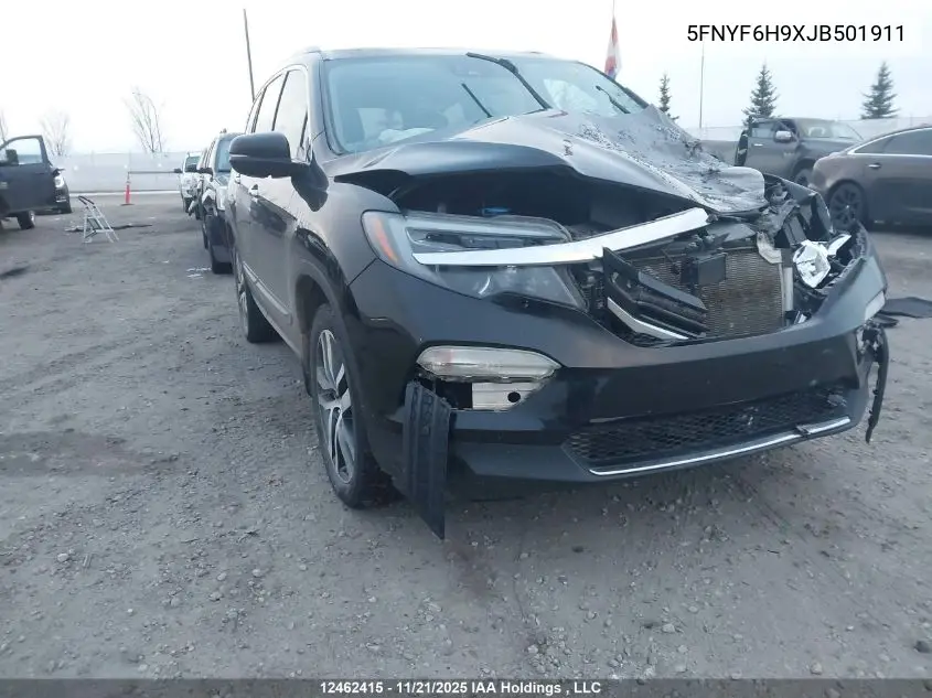 5FNYF6H9XJB501911 2018 Honda Pilot Touring