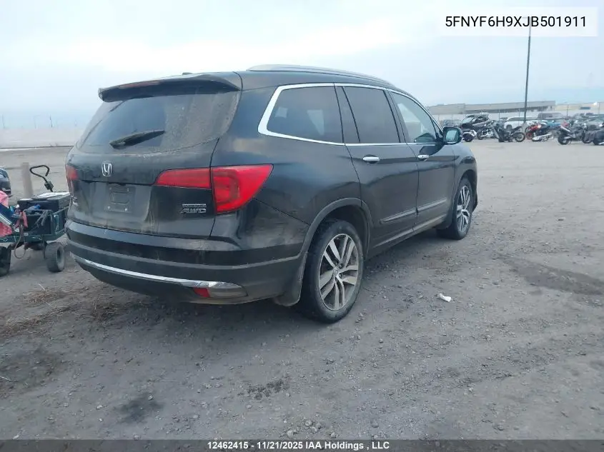 5FNYF6H9XJB501911 2018 Honda Pilot Touring