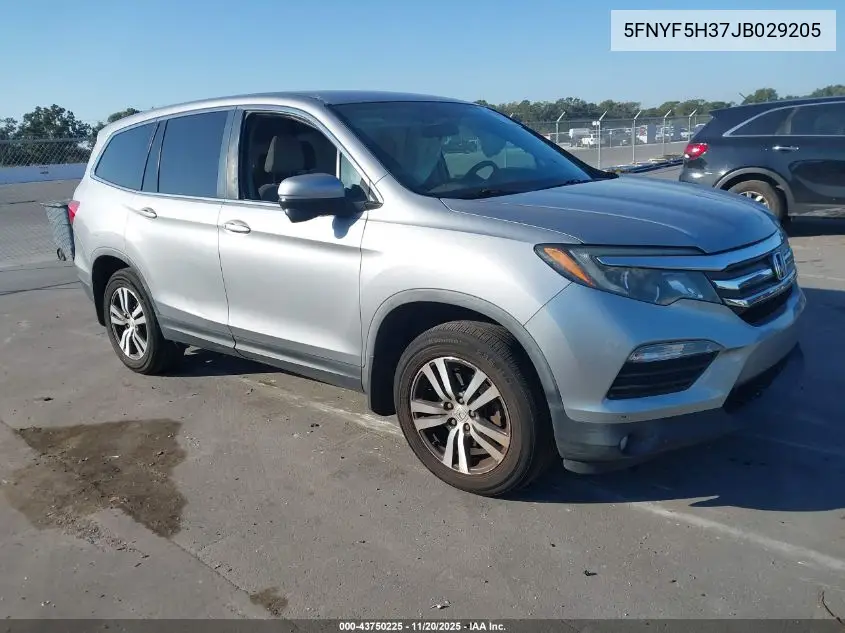 5FNYF5H37JB029205 2018 Honda Pilot Ex