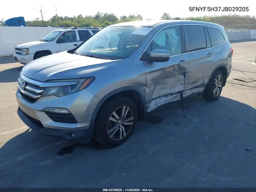 5FNYF5H37JB029205 2018 Honda Pilot Ex