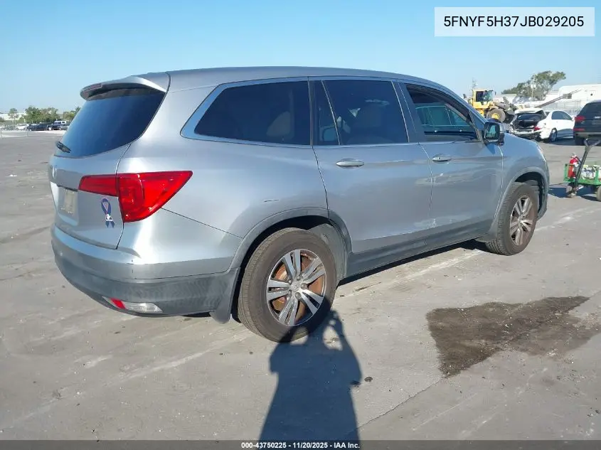5FNYF5H37JB029205 2018 Honda Pilot Ex