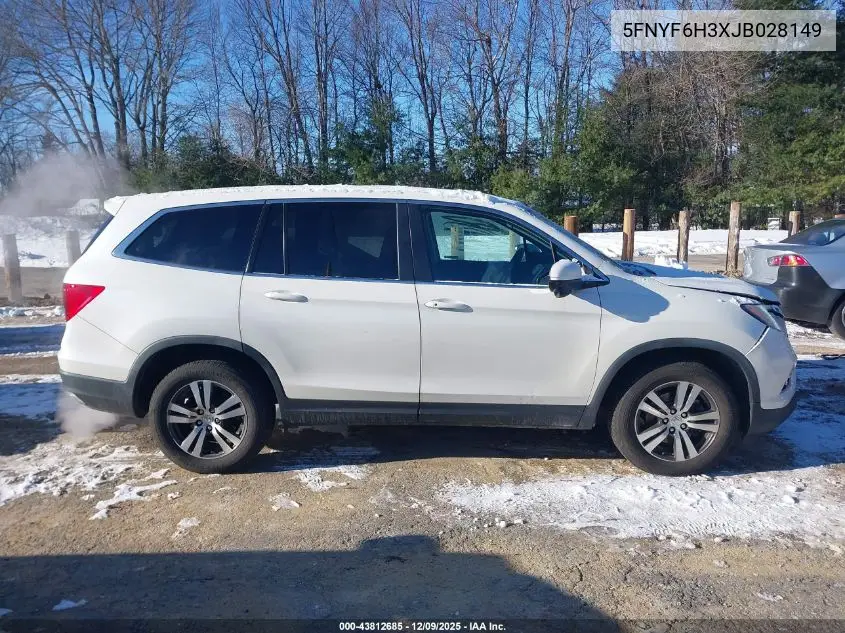 5FNYF6H3XJB028149 2018 Honda Pilot Ex
