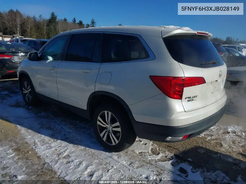 5FNYF6H3XJB028149 2018 Honda Pilot Ex