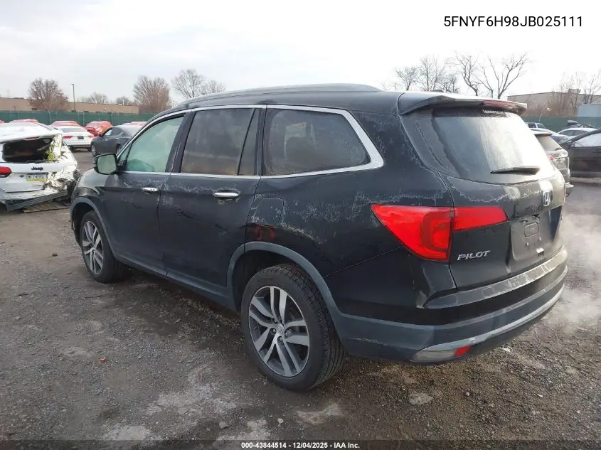 5FNYF6H98JB025111 2018 Honda Pilot Touring