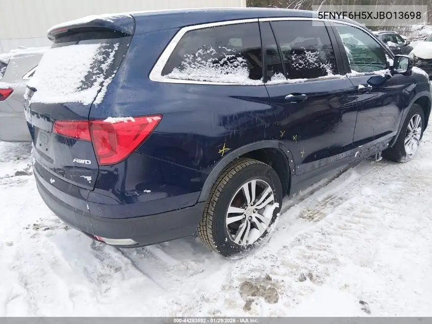 5FNYF6H5XJB013698 2018 Honda Pilot Ex-L