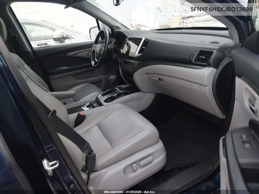 5FNYF6H5XJB013698 2018 Honda Pilot Ex-L
