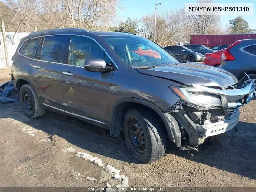 5FNYF6H65KB501340 2019 Honda Pilot Touring
