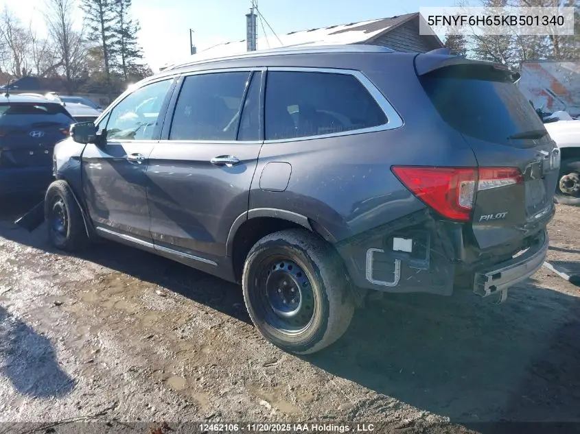 5FNYF6H65KB501340 2019 Honda Pilot Touring