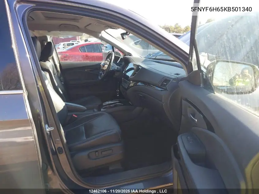 5FNYF6H65KB501340 2019 Honda Pilot Touring