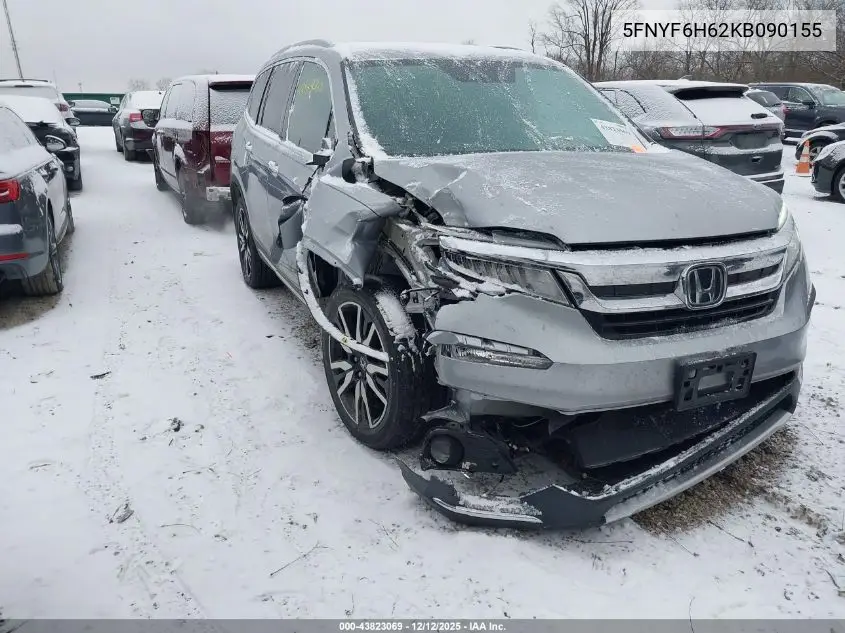 5FNYF6H62KB090155 2019 Honda Pilot Touring
