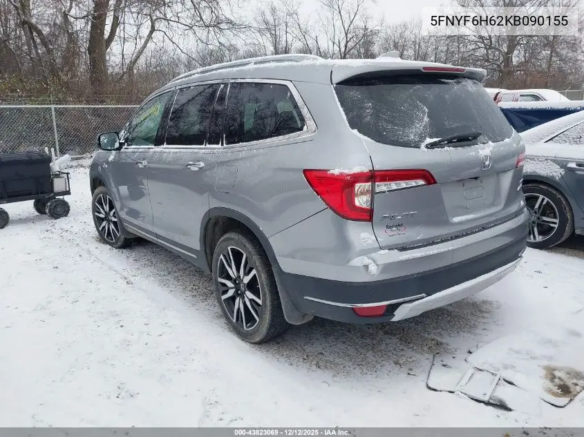 5FNYF6H62KB090155 2019 Honda Pilot Touring