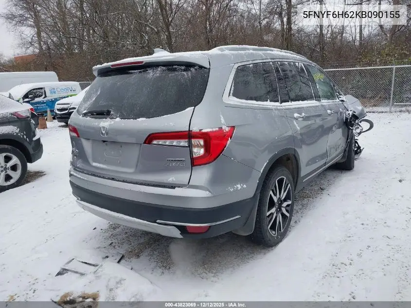 5FNYF6H62KB090155 2019 Honda Pilot Touring