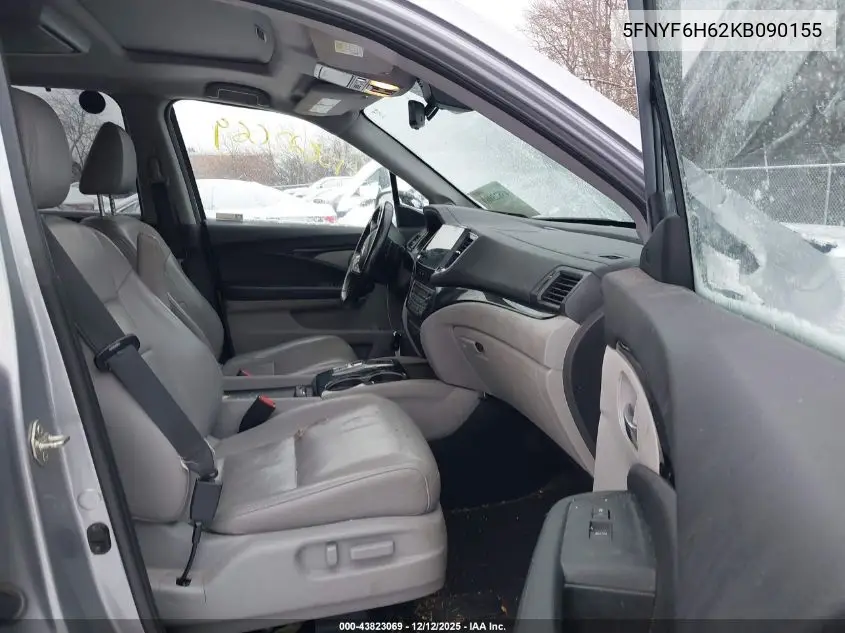 5FNYF6H62KB090155 2019 Honda Pilot Touring