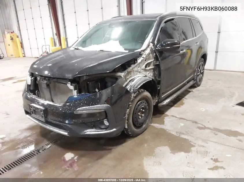 5FNYF6H93KB060088 2019 Honda Pilot Touring