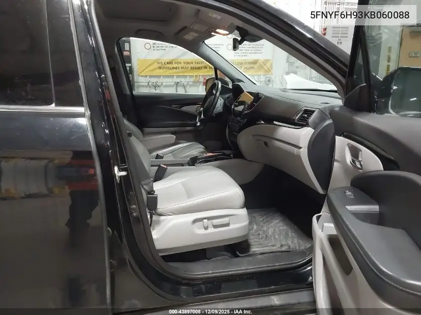 5FNYF6H93KB060088 2019 Honda Pilot Touring
