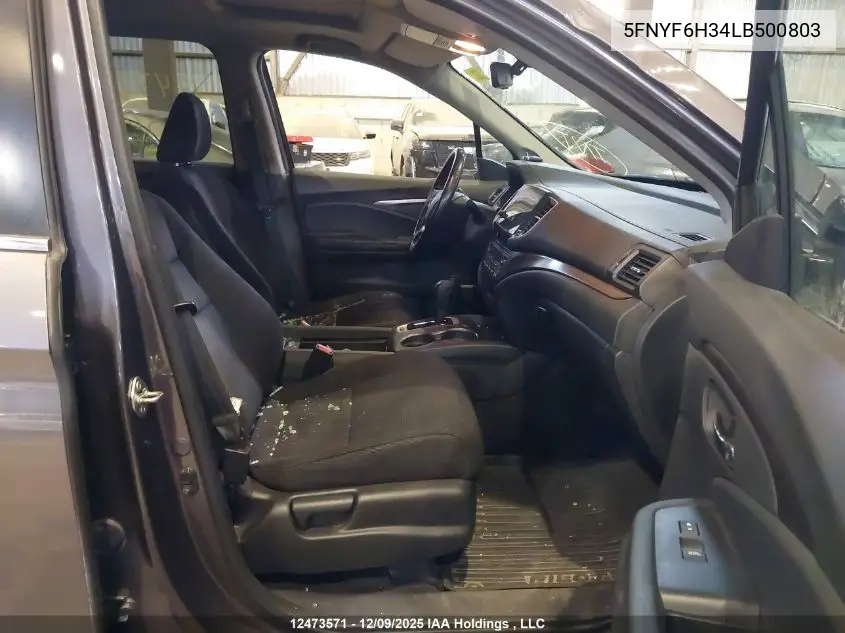5FNYF6H34LB500803 2020 Honda Pilot Ex